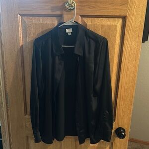 Silk button up